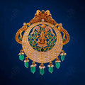 SILVER(CZ) GOLD PLATED LOCKET