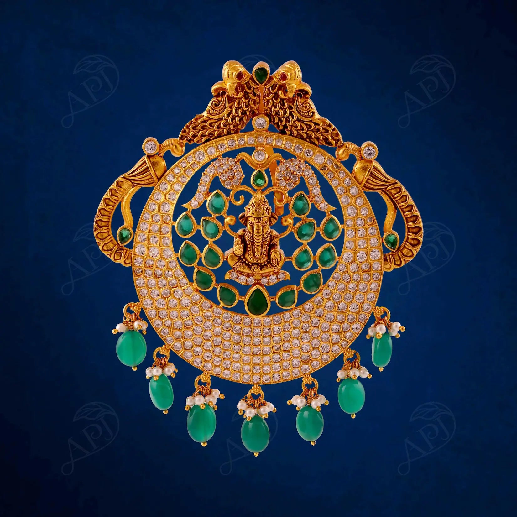 SILVER(CZ) GOLD PLATED LOCKET