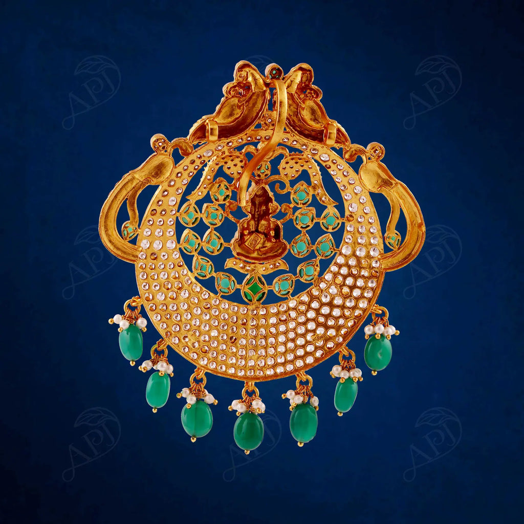 SILVER(CZ) GOLD PLATED LOCKET